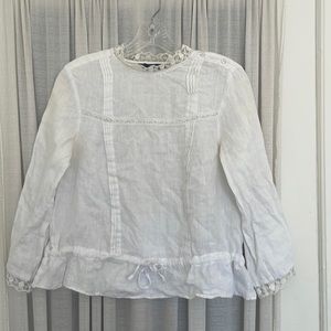 Zara linen blouse